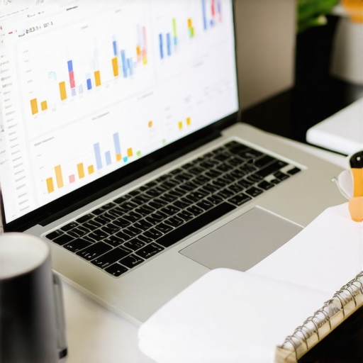 Business owner reconciling digital ledger and bank feeds on a laptop