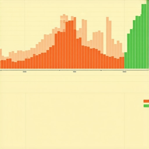 Profit vs Cash Flow Discrepancy A financial dashboard illustrating the difference between paper profit and actual cash flow for small businesses.