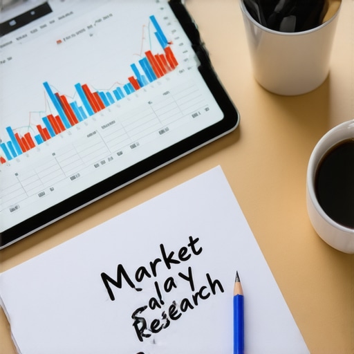 S-Corp Reasonable Compensation Research A desk with financial reports and market salary research tools for S-Corp owners