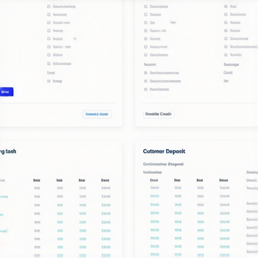 Digital ledger showing separation of business cash and customer liabilities for clear bookkeeping.