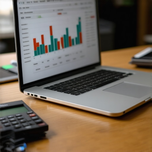 Small Business Financial Forecasting and Cash Flow Management Entrepreneur analyzing financial reports to manage seasonal revenue fluctuations
