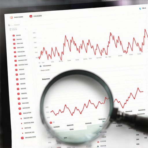 Spotting Financial Errors in Automated Systems A digital financial dashboard with error highlights and a magnifying glass.