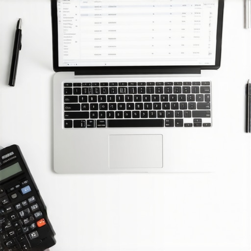 A professional workspace with accounting tools symbolizing organized financial strategy for business growth.