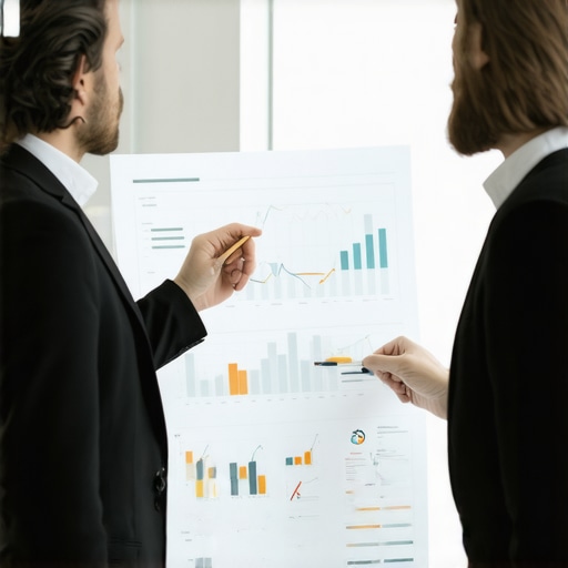 Strategic CPA Consultation CPA and business owner reviewing tax strategy and compliance data