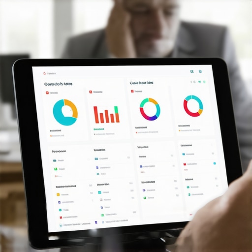 Strategic Financial Planning for Business Growth Professional financial dashboard comparing cash flow and accrual accounting metrics