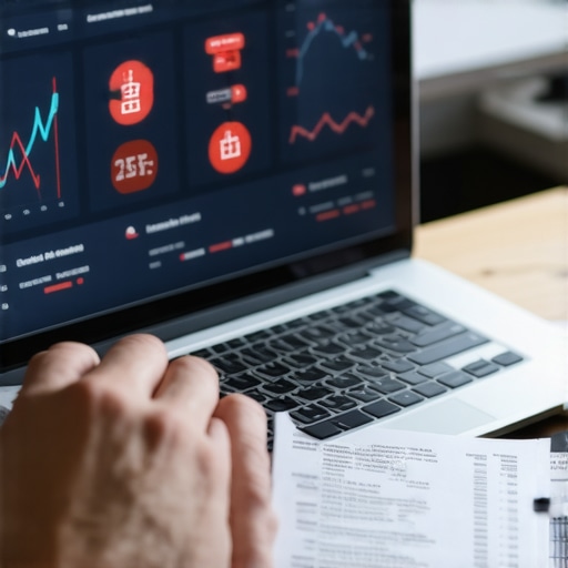 The disconnect between automated bookkeeping and physical financial reality A business owner auditing digital ledger errors against physical records