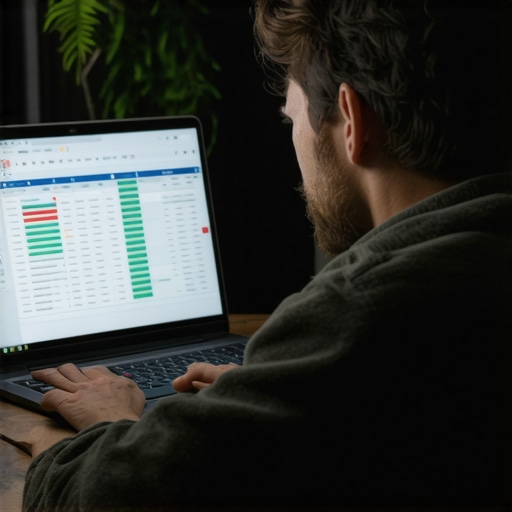 The stress of messy business bookkeeping Frustrated business owner dealing with financial data errors on a laptop