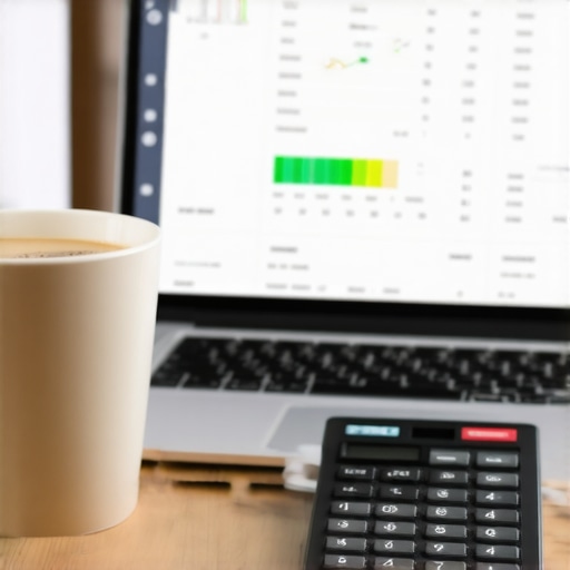 Close up of financial software showcasing multi currency transaction tracking