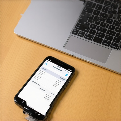 Transitioning to Digital Expense Management A smartphone scanning a receipt using a modern accounting app.