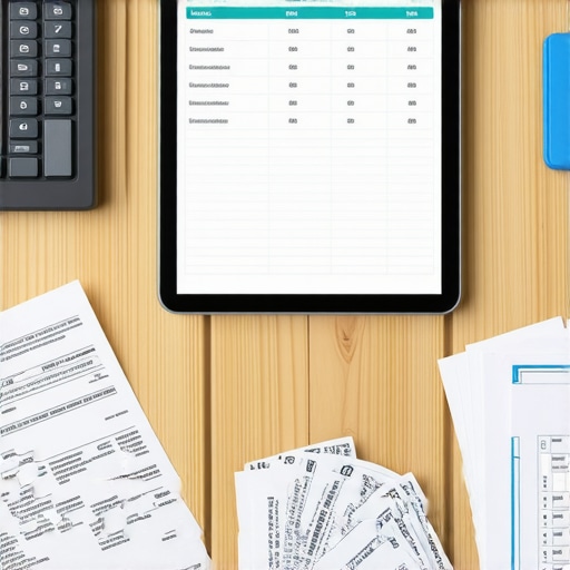 Verifying Payroll Integrity A business owner auditing payroll by matching digital records with physical employee documents.